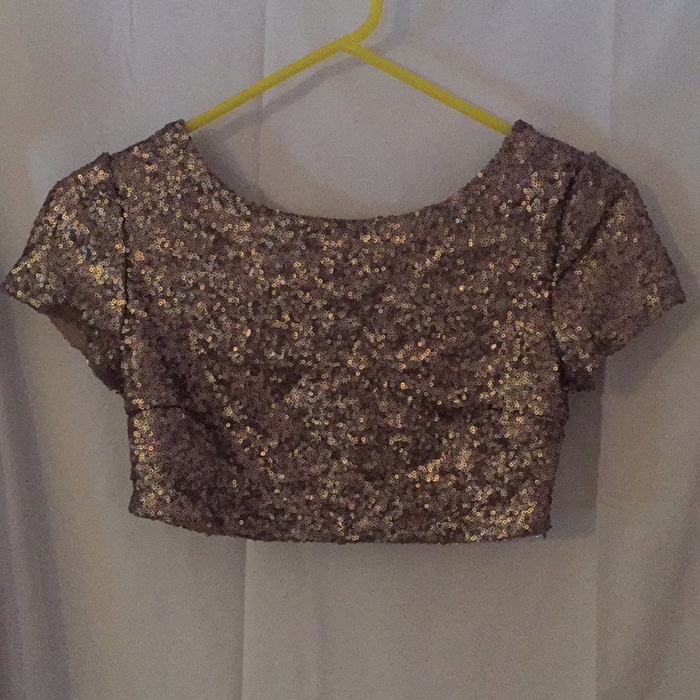Sequin Crop Top